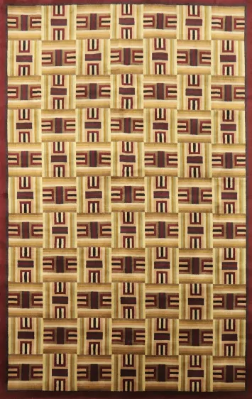 Vegetable Dye Nepalese Oriental Area Rug 6x8