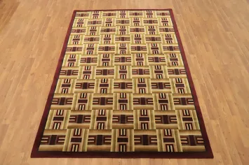 Vegetable Dye Nepalese Oriental Area Rug 6x8