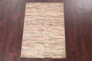 Handmade Gabbeh Kashkoli Wool Rug 3x5