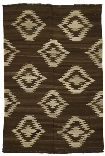 Natural Dye Kilim Oriental Area Rug 4x7