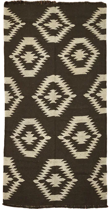 Natural Dye Kilim Oriental Area Rug 5x7