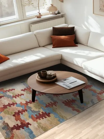 Wool Gabbeh Kashkoli Handmade Area Rug 5x8