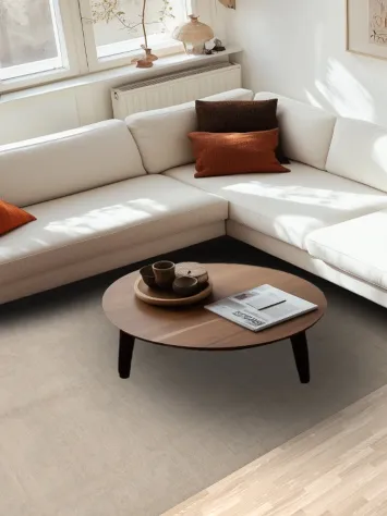 Muted Vegetable Dye Oushak Turkish Area Rug 6x9