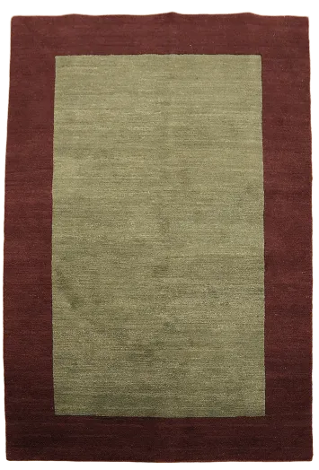 Vegetable Dye Wool Nepalese Modern Area Rug 4x6