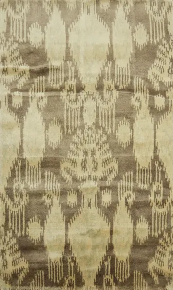 Handmade Ikat Design Rug with Vintage Vibes for Home Elegance 3x5 ft