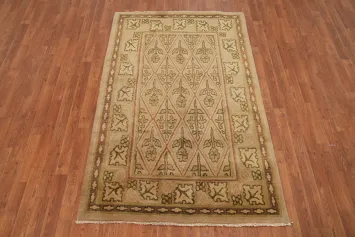 Vegetable Dye Nepalese Wool Area Rug 4x6
