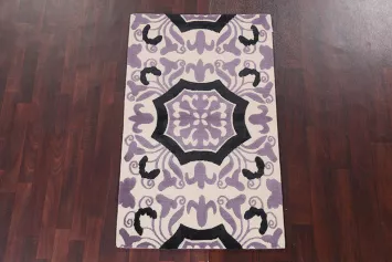 Vegetable Dye Nepalese Handmade Wool Rug 3x5