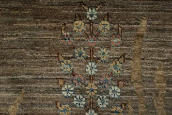 Elegant Tree of Life Rug with Earthy Tones and Vintage Appeal 7x10