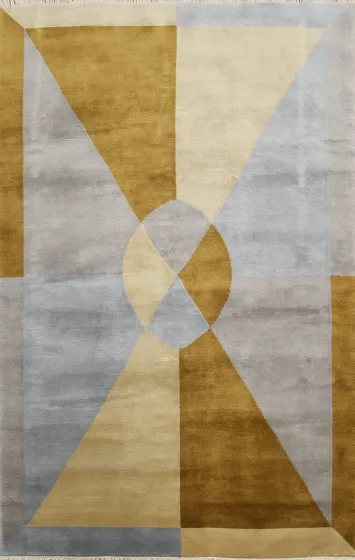 Vegetable Dye Nepalese Oriental Area Rug 6x9