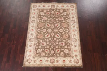 Vegetable Dye Chobi Peshawar Wool Handmade Rug 5x7