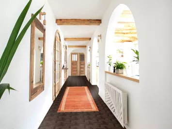 Handmade Gabbeh Kashkoli Wool Runner Rug 2x9