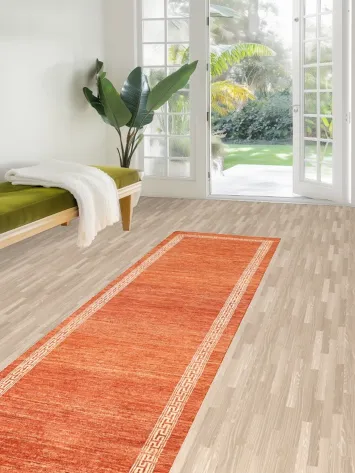 Handmade Gabbeh Kashkoli Wool Runner Rug 2x9