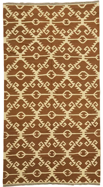 Natural Dye Kilim Oriental Area Rug 6x10