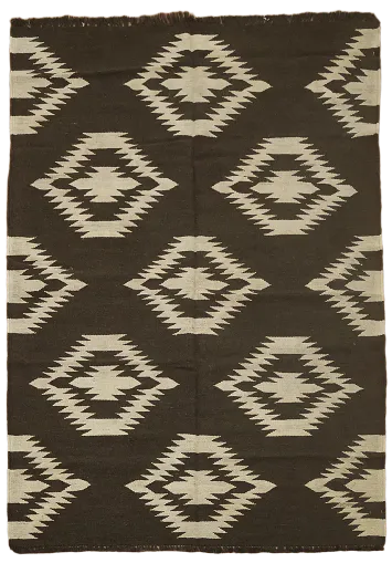 Tribal Kilim Natural Dye Area Rug 5x7