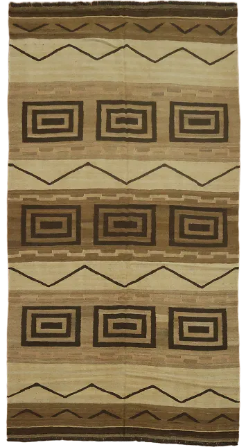 Earthy Tones Geometric Rug for Contemporary Spaces 5x10