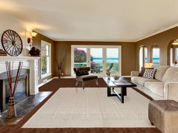 Vegetable Dye Muted Khotan Wool Area Rug 9x12