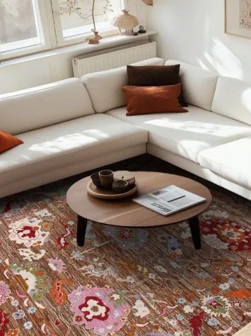 Vegetable Dye Oushak Turkish Area Rug 8x10