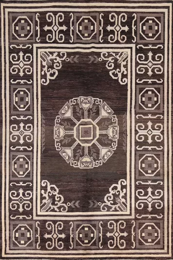 Geometric Gabbeh Kashkoli Oriental Area Rug 6x8