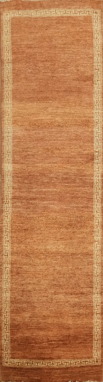 Wool Gabbeh Kashkoli Oriental Runner Rug 3x9