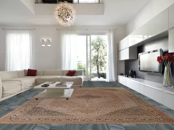 Pre-1900 Antique Vegetable Dye Tabriz Haj Jalili Persian Rug 13x18