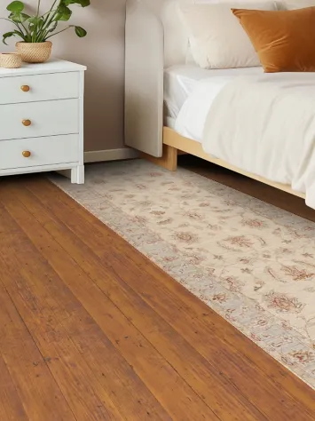 Vegetable Dye Chobi Peshawar Wool Runner Rug 3x10