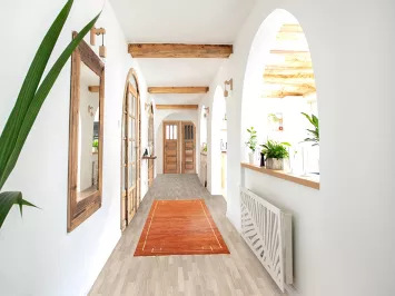 Vegetable Dye Gabbeh Kashkoli Wool Runner Rug 3x10