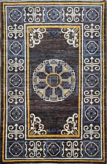 Geometric Gabbeh Kashkoli Oriental Area Rug 4x6