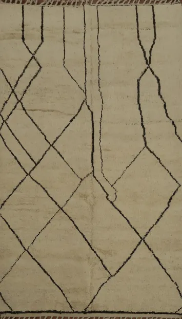 Tribal Moroccan Handmade Wool Area Rug 6x10