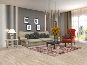 Vegetable Dye Geometric Khotan Oriental Area Rug 5x7