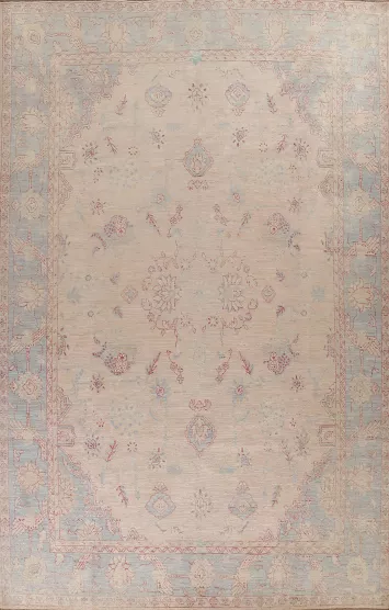Vegetable Dye Oushak Turkish Area Rug 10x14
