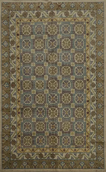Handcrafted Khotan Wool Rug 7x10 Enriching Any Living Space Decor