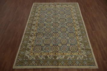 Handcrafted Khotan Wool Rug 7x10 Enriching Any Living Space Decor