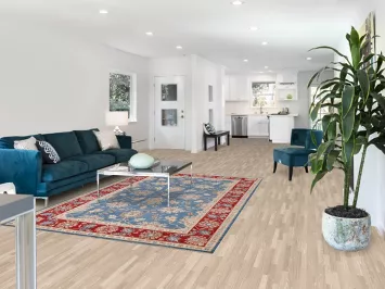 Vegetable Dye Blue Ziegler Oriental Wool Rug 6x9