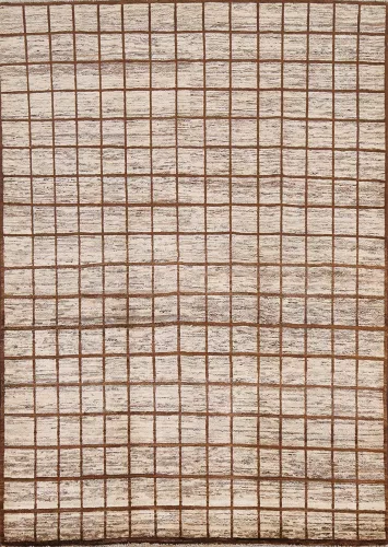 Checkered Gabbeh Persian Area Rug 5x7