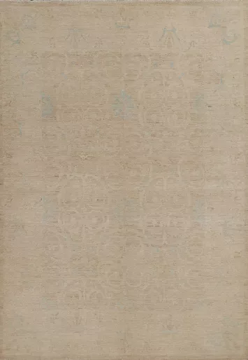 Vegetable Dye Oushak Wool Turkish Rug 8x10