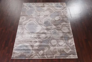 Abstract Brown Transitional Oriental Rug