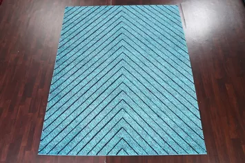 Turquoise Blue Transitional Oriental Rug