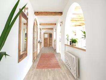 Striped Gabbeh Kashkoli Oriental Runner Rug 2x11