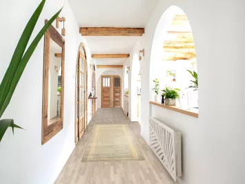 Green Gabbeh Kashkoli Oriental Runner Rug 3x9