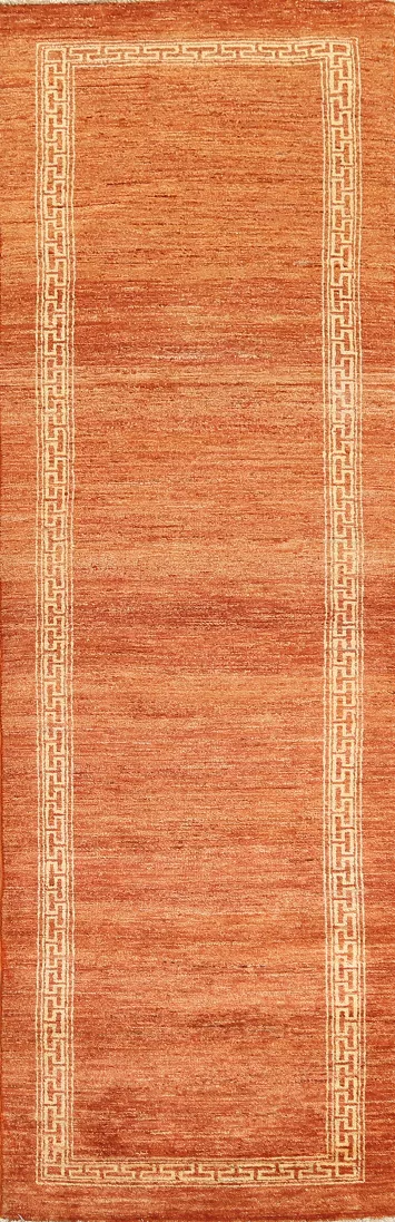 Wool Gabbeh Kashkoli Oriental Runner Rug 3x9