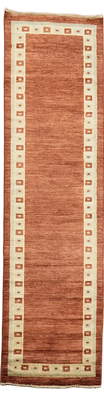 Geometric Gabbeh Kashkoli Oriental Runner Rug 3x10