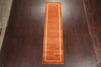 Wool Gabbeh Kashkoli Oriental Runner Rug 3x10