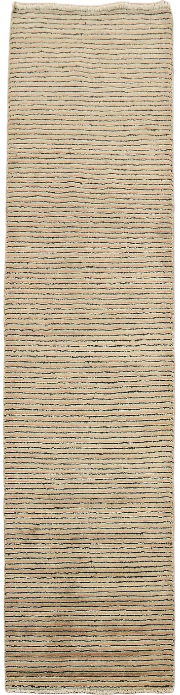 Striped Gabbeh Kashkoli Oriental Runner Rug 2x7