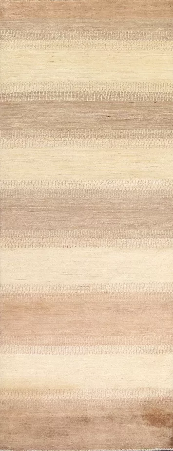 Wool Gabbeh Kashkoli Oriental Runner Rug 3x8