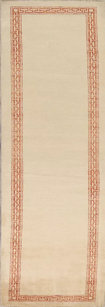 Geometric Gabbeh Kashkoli Oriental Runner Rug 3x10