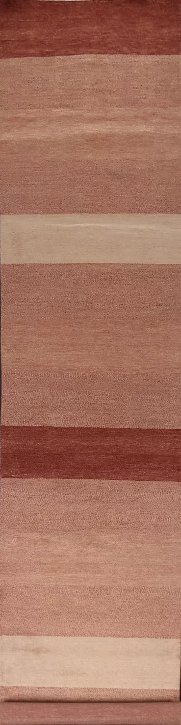 Modern Gabbeh Kashkoli Oriental Runner Rug 3x16