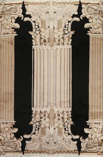 Vegetable Dye Nepalese Oriental Area Rug 8x11