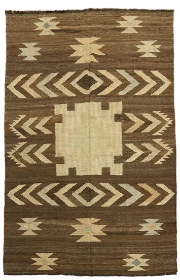 Natural Dye Kilim Oriental Handmade Rug 5x8
