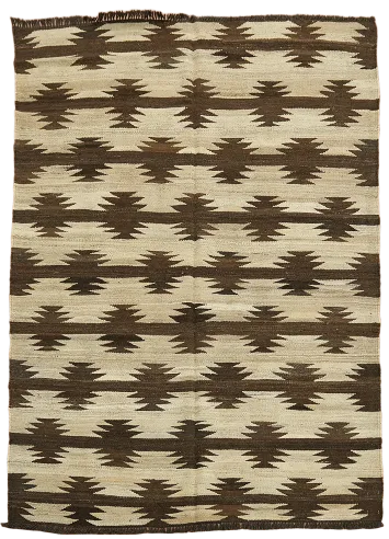 Natural Dye Tribal Kilim Oriental Area Rug 5x7