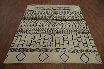 Vegetable Dye Moroccan Oriental Area Rug 8x10